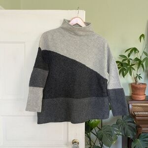 Gray wool blend sweater by French Connection